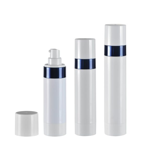 Envase airless blanco y azul AR1 - Envases Falemi