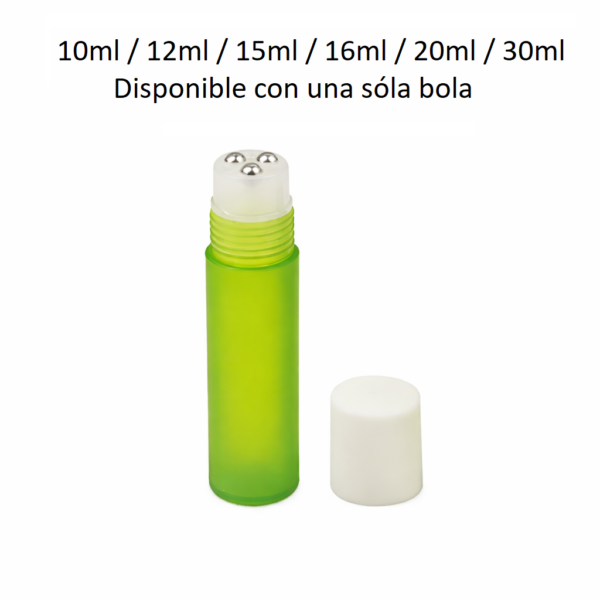 Envase roll-on FR10 para perfumes y cosmética disponible en 10 ml, 12 ml, 15 ml, 16 ml, 20 ml y 30 ml