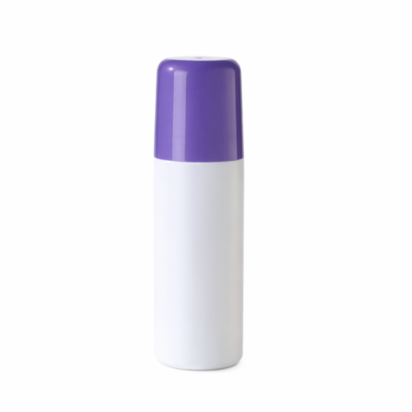Envase roll-on 75 ml con bola aplicadora y tapón brillante