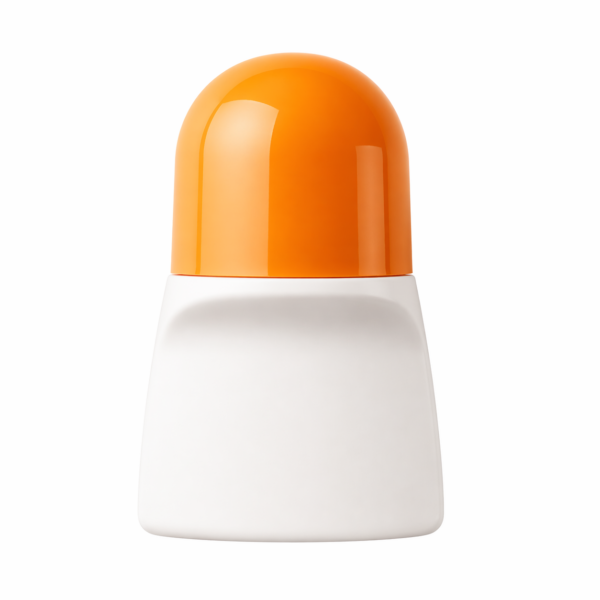 Envase roll-on 50 ml con bola aplicadora y diseño ergonómico con acabado brillante