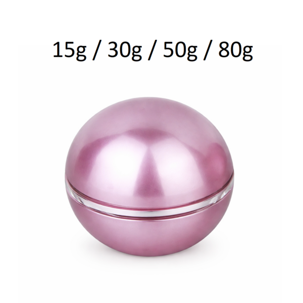 Tarro cosmético TR16 redondo disponible en 15 g, 30 g, 50 g y 80 g para cremas y productos de belleza