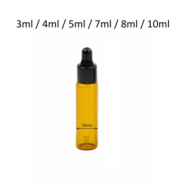 frasco cuentagotas FG1 de vidrio 3 ml a 10 ml con rosca 13/410