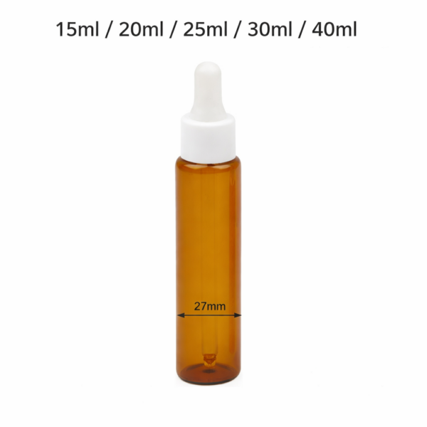 frasco cuentagotas FG6 de vidrio 15 ml a 40 ml con rosca 18/410