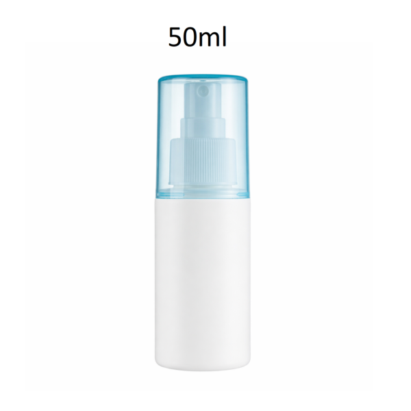 Conjunto botella PE con pulverizador y tapa 50ml FCFB50A