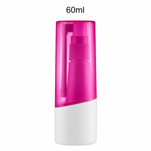 Conjunto botella PE con pulverizador y tapa 60ml FCFB60A