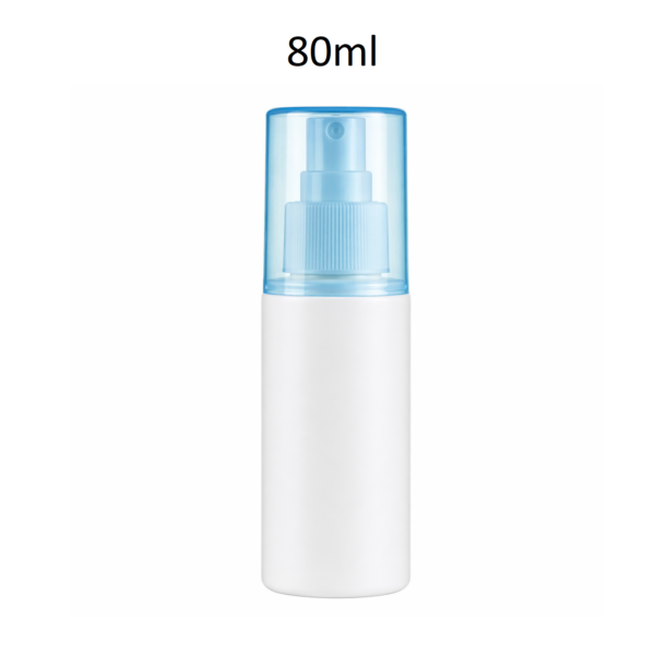 Conjunto botella PE con pulverizador y tapa 80ml FCFB80AZ